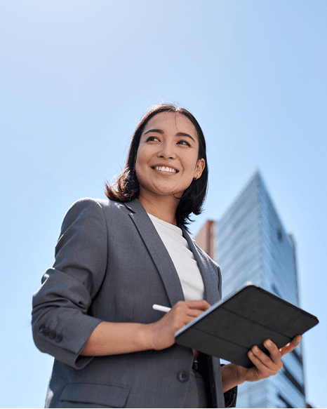 Professional woman with tablet